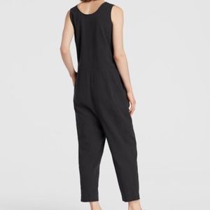 eileen fisher organic cotton crepe jumpsuit
